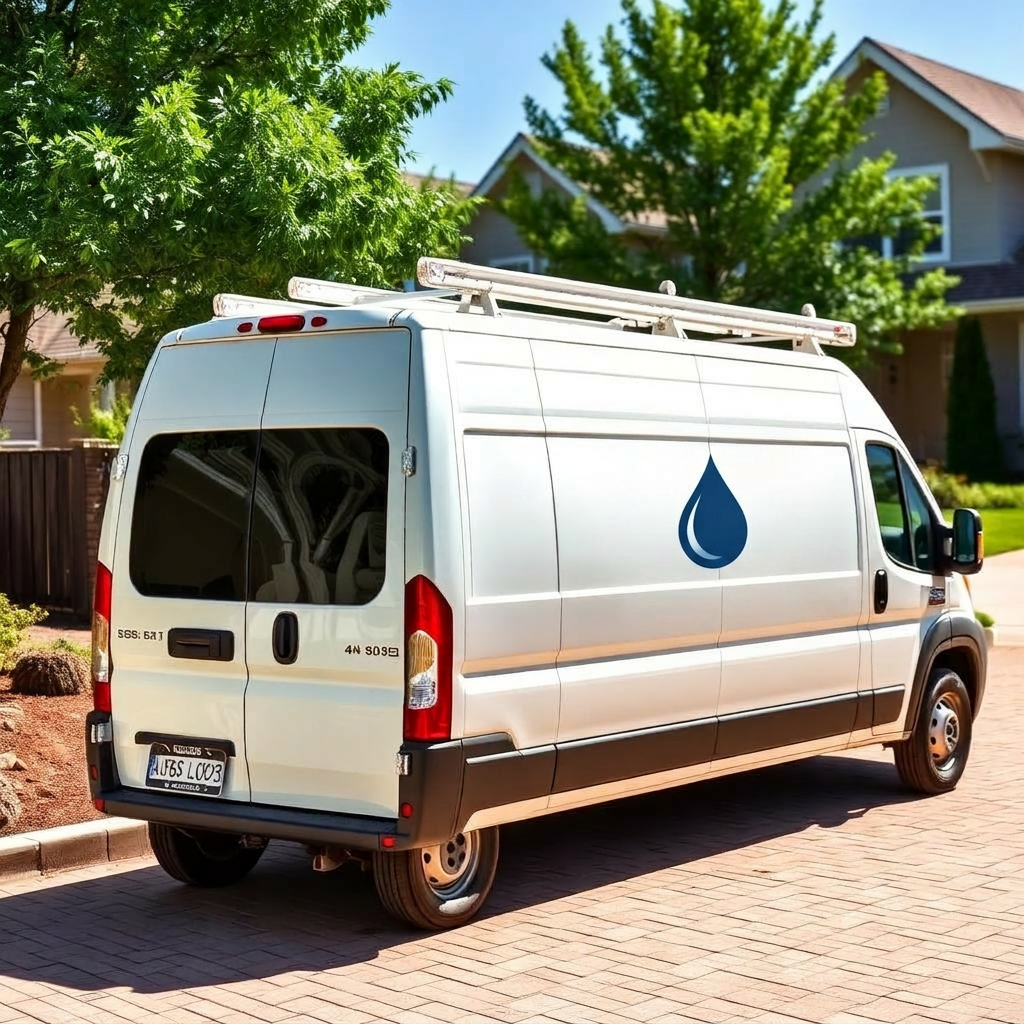 Riverstone Plumbing service van parked in a driveway